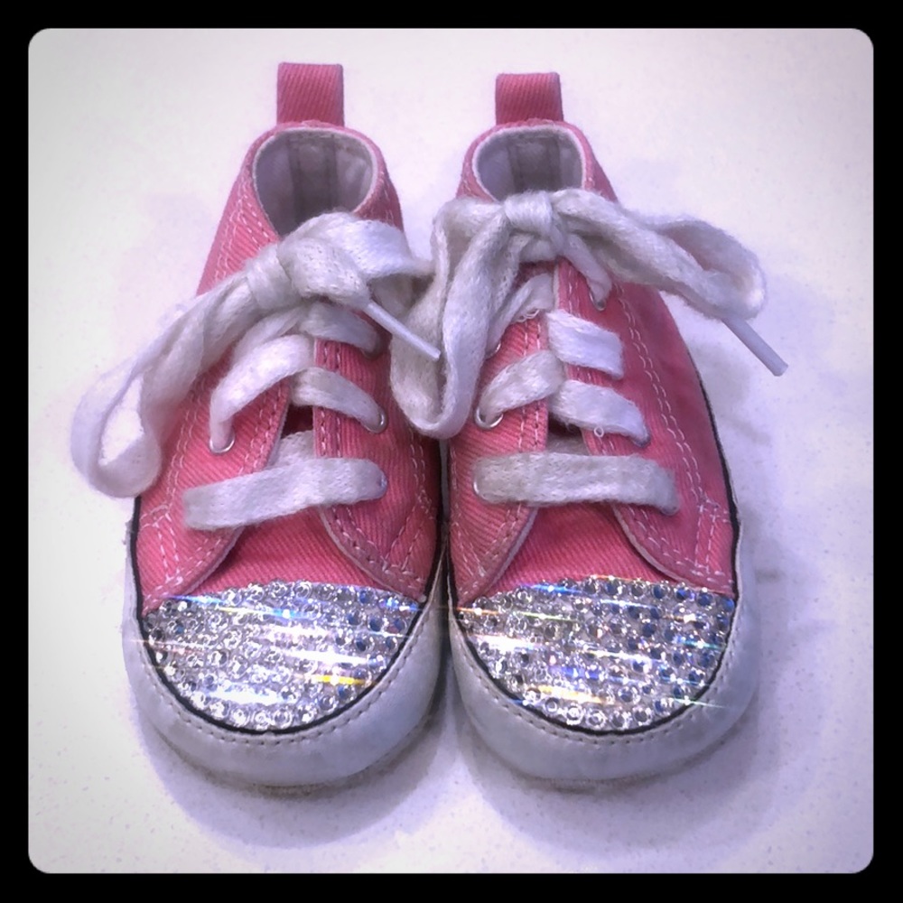 Baby bedazzled converse